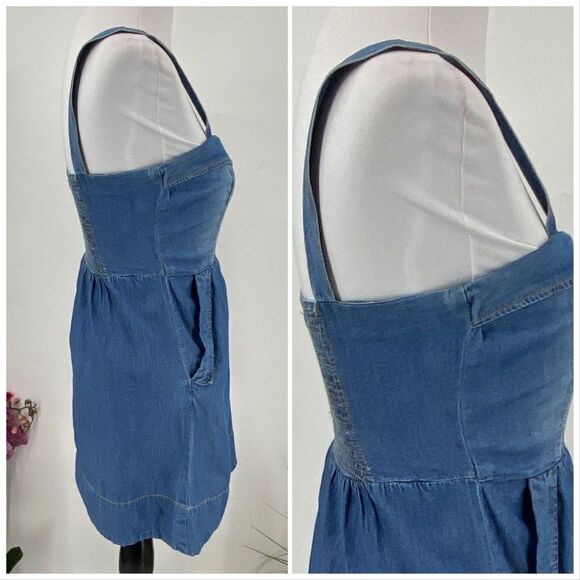 Forever 21 Denim Sun Dress Small - Picture 4 of 6